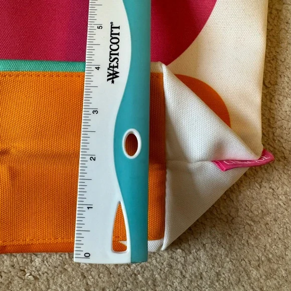 Clinique Canvas Tote Bag in Vibrant Splash Pattern - New, never used! - Picture 4 of 9